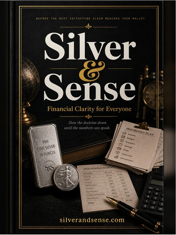 Cover of Silver and Sense, a financial clarity book by Tam Thai